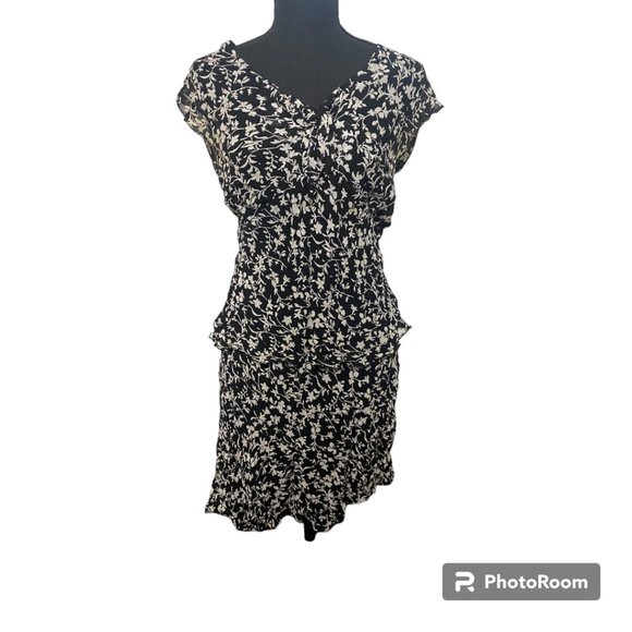 Style & Co. Y2K Petite Ladies 2 piece flowy printed skirt and blouse set size 4P - Picture 1 of 8